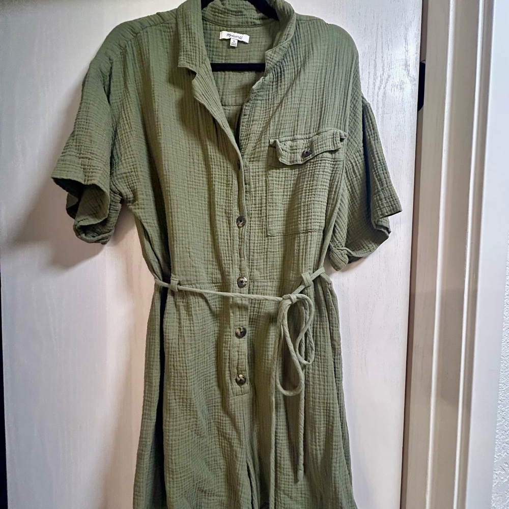 Madewell Olive Jumpsuit